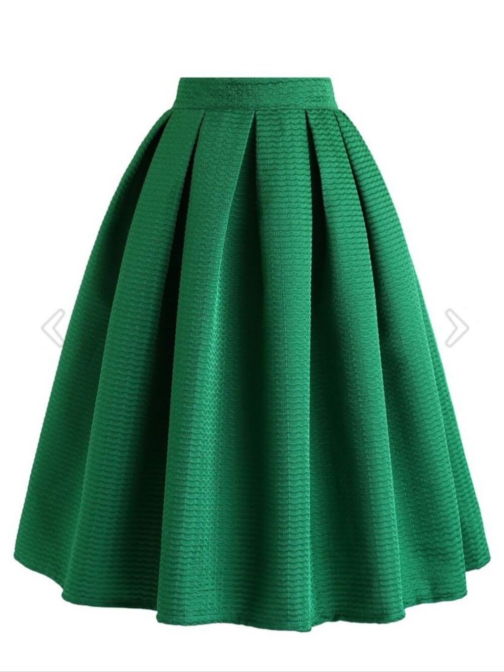 Chicwish Green Skirt